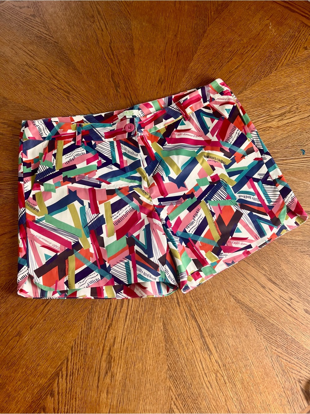 Jade | Multicolor Geometric Print Women’s Shorts